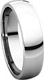 14K White 5mm Light Comfort Fit Band