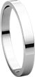 14K White 2.5mm Flat Band