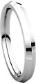 14K White 2.5mm Knife Edge Comfort Fit Band
