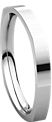 14K White 2.5mm Square Comfort Fit Band