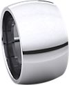 14K White 12mm Comfort Fit Band