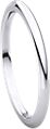 14K White 1.5mm Comfort Fit Band