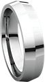 14K White 5mm Knife Edge Comfort Fit Band