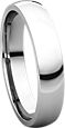 14K White 4mm Light Comfort Fit Band