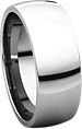 14K White 7mm Light Comfort Fit Band
