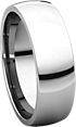 14K White 6mm Light Comfort Fit Band