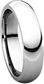 14K White 5mm Comfort Fit Band