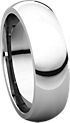 14K White 6mm Comfort Fit Band