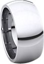 14K White 9mm Comfort Fit Band