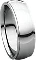 14K White 6mm Comfort Fit Edge Band