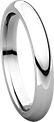 14K White 3mm Comfort Fit Band