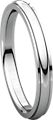 14K White 2.5mm Comfort Fit Edge Band