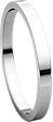 14K White 2mm Flat Band