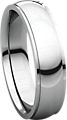 14K White 5mm Comfort Fit Edge Band