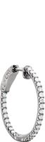 14kt White 3/4 CTW Diamond Inside/Outside Hoop Earrings