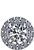 14kt White 3/8 CTW Diamond Halo-Style Earrings