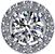 14kt White 2 1/2 CTW Diamond Halo-Style Earrings